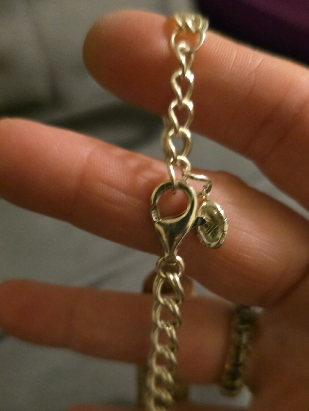 Sterling-Look Engraved ID Bracelet in Silver - Picture 3 of 5